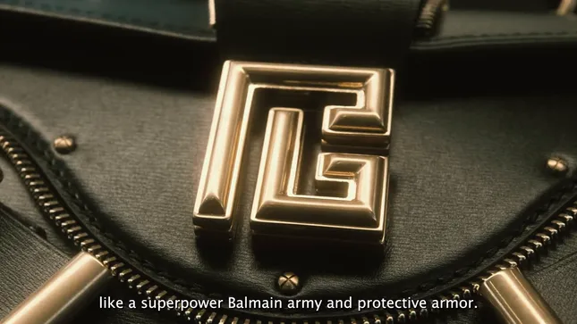 Craftsmanship of Blaze bag Balmain