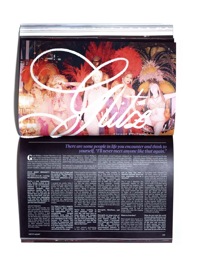 SHOWGIRL MUSEUM SPREAD FOR PETIT MORT
