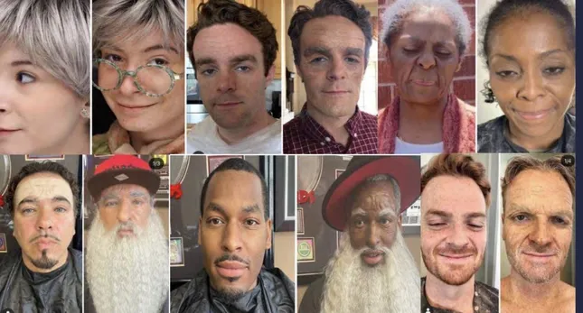 Old age makeup