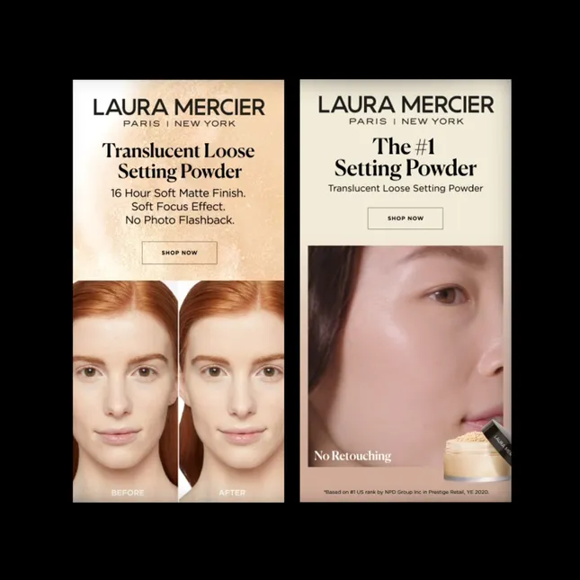 Laura Mercier paid media digital ads