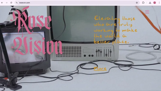 Web Design for Rose Vision
