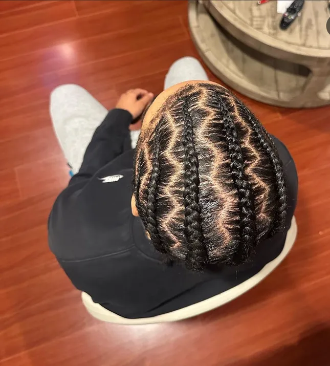 Creative cornrow style ✨