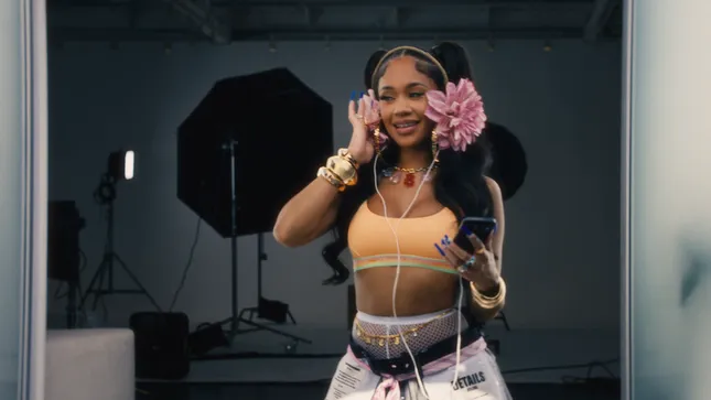 Waymo x Spotify commercial featuring Saweetie