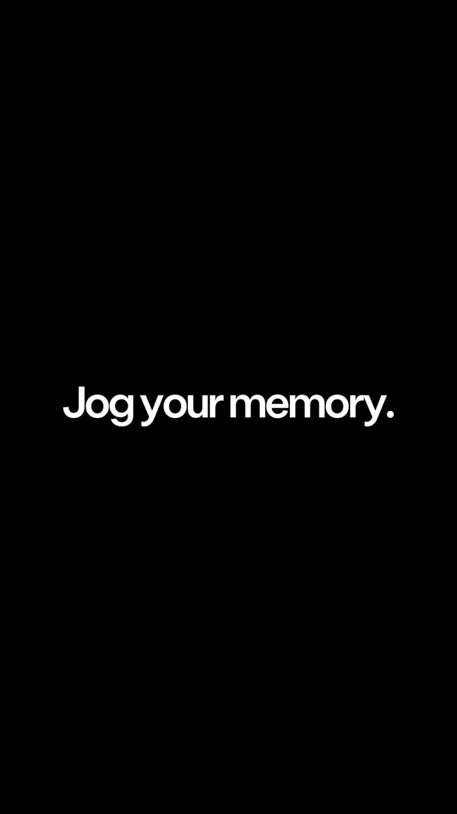 Spacebar V.3 - Jog your memory UI launch campaign