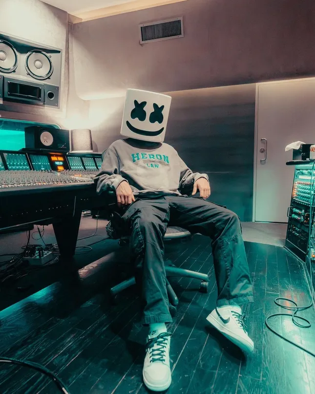 Marshmello studio shots