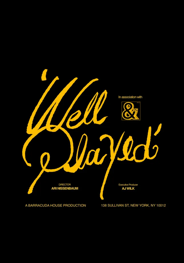 Title Cards for &Son LookBook Video