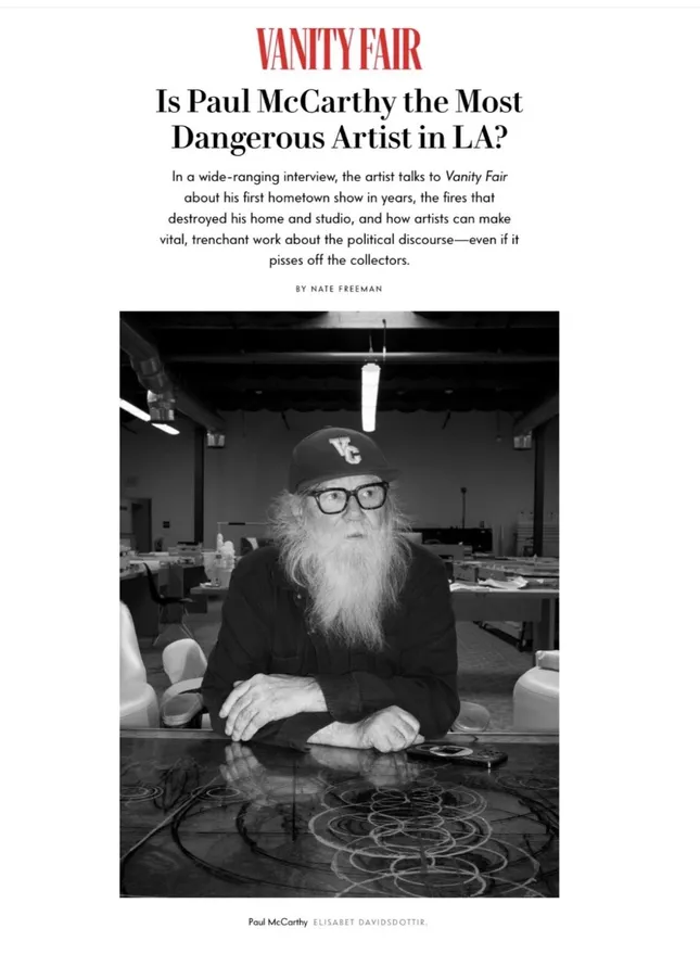 Paul McCarthy for Vanity Fair