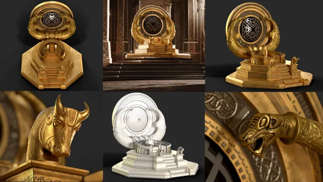 Asgard Throne-3D Asset Creation