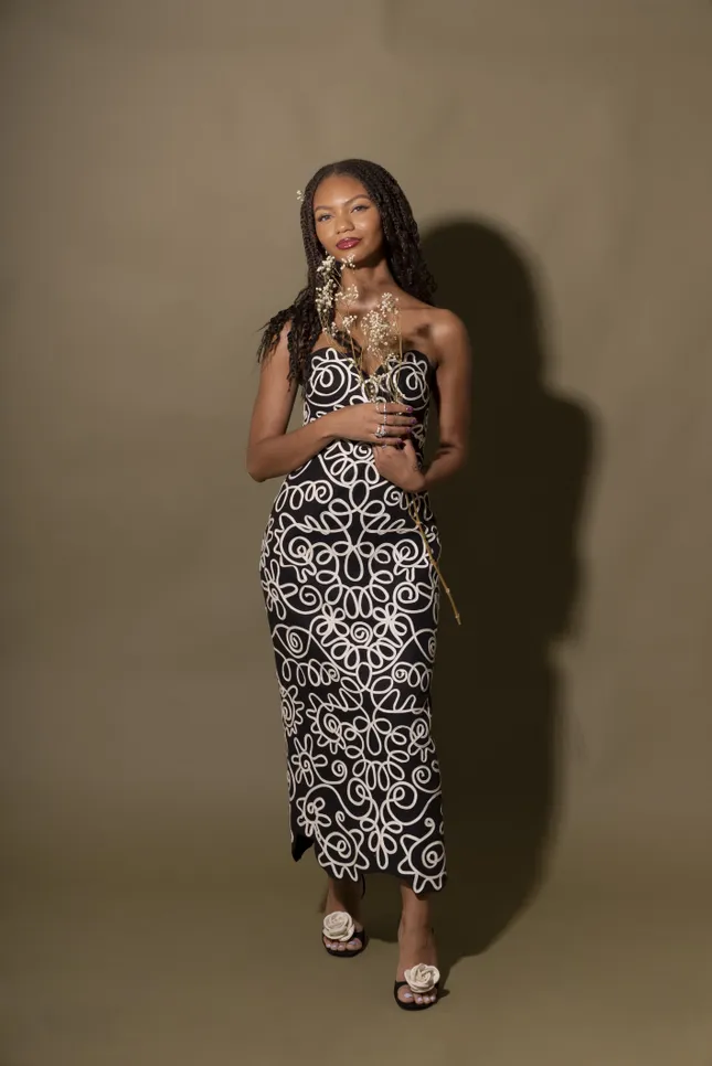 Leah Thomas for the Green Carpet Fashion Awards