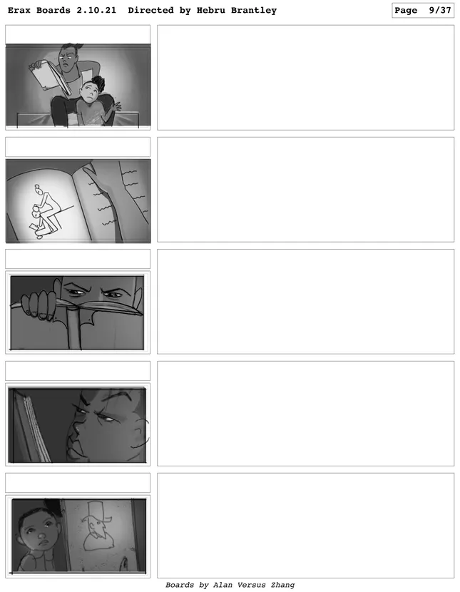 Erax Short Film Storyboards