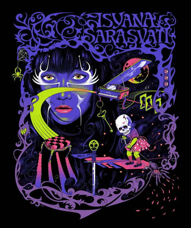 Official Isyana Sarasvati Merch Illustration