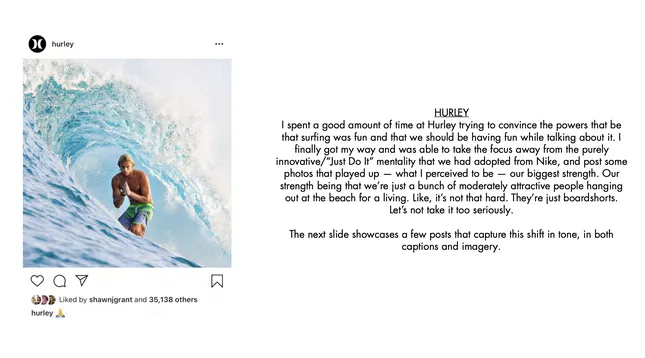 SOCIAL MEDIA STRATEGY: HURLEY & HATCH COLLECTION