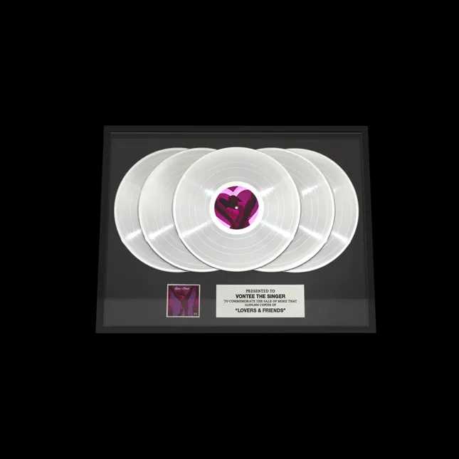 Lovers & Friends 10X Platinum Plaque
