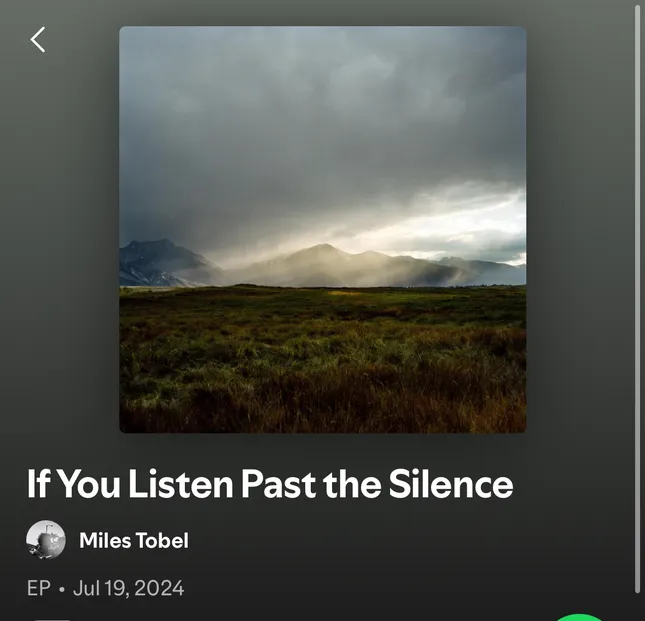 Album Cover for Miles Tobel