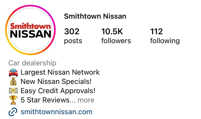 Smithtown Nissan - Social Media Marketing