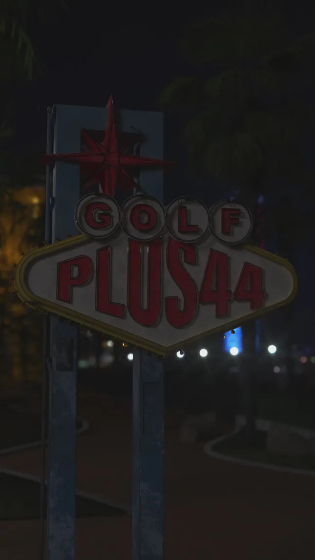 Neon sign for Golf x Plus 44