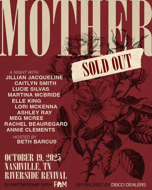 A Night with Jillian Jacqueline, Lucie Silvas, Martina McBride, Elle King & many more.