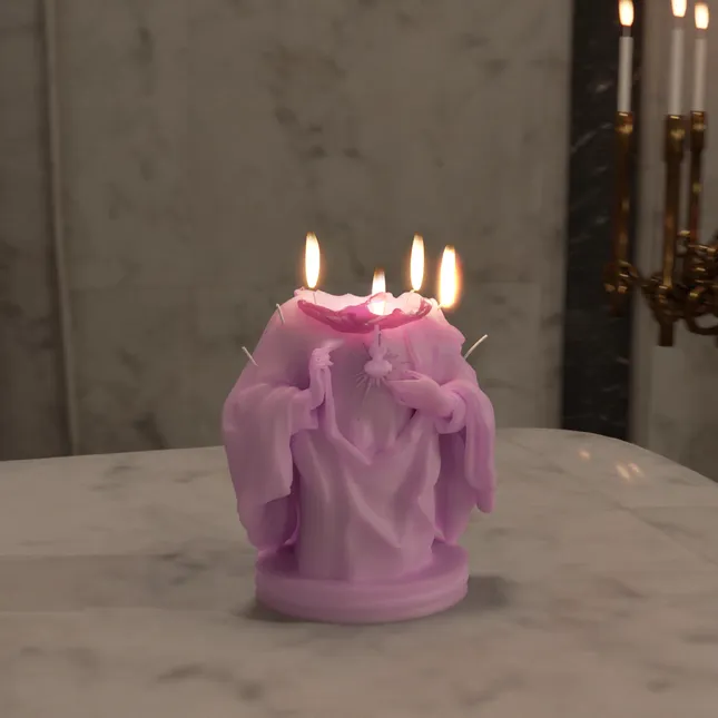 Mother Mary Sneaker Drop Candle Accessory Animation for Kitowares