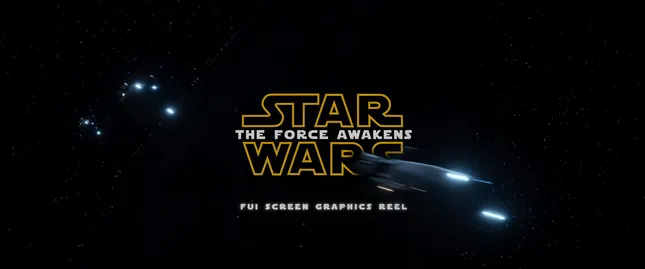 STAR WARS: The Force Awakens. _FUI Screen Graphics Reel