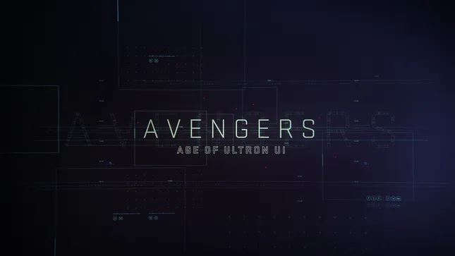 AVENGERS: Age of Ultron. _FUI Screen Graphics Reel