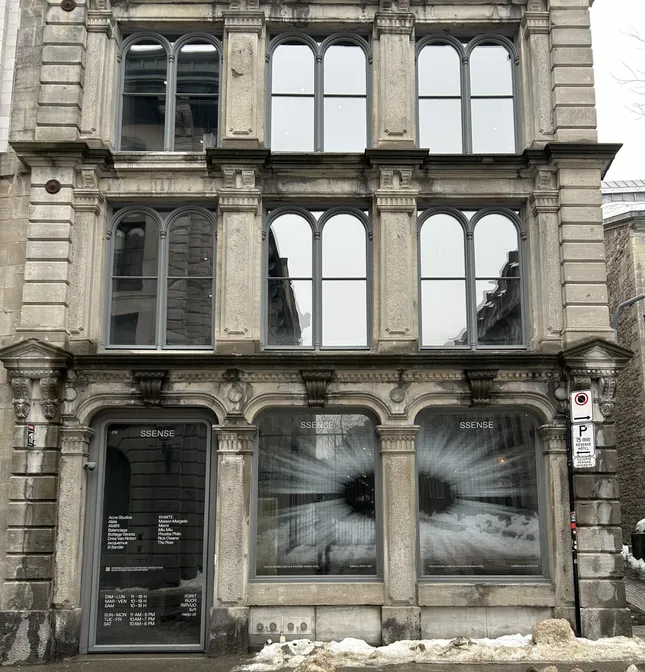 SSENSE Montreal Window Installation
