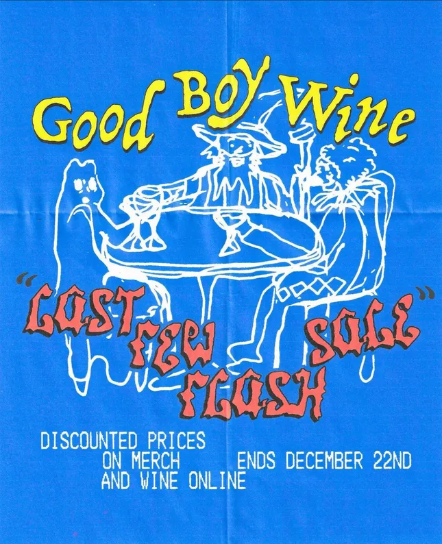 Good Boy Wine Poster Illustrations