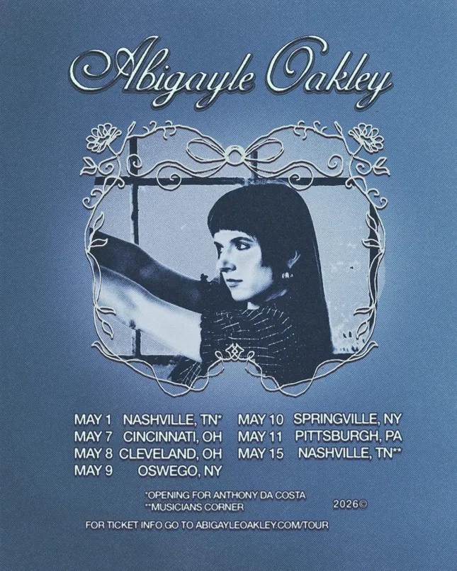 Abigayle Oakley Tour Admat
