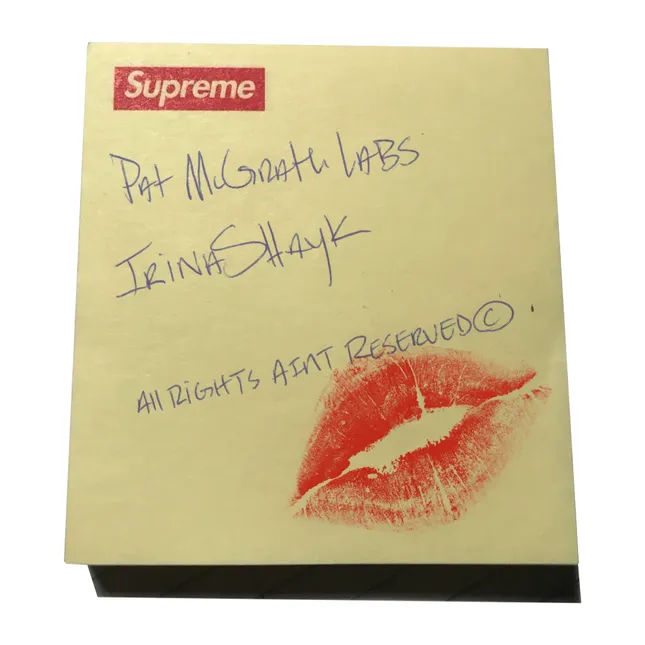 Irina Shayk for Supreme + Pat McGrath Labs