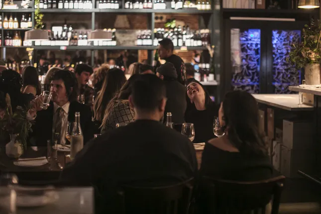 Corporate dinner at Dudley Market for Garrett Leight