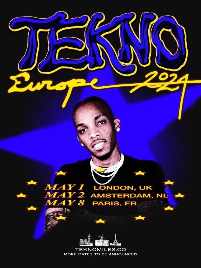 tekno europe tour poster