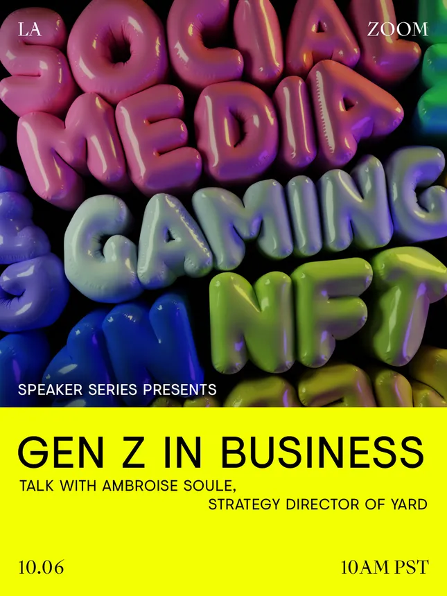 Sid Lee Speaker Series Poster