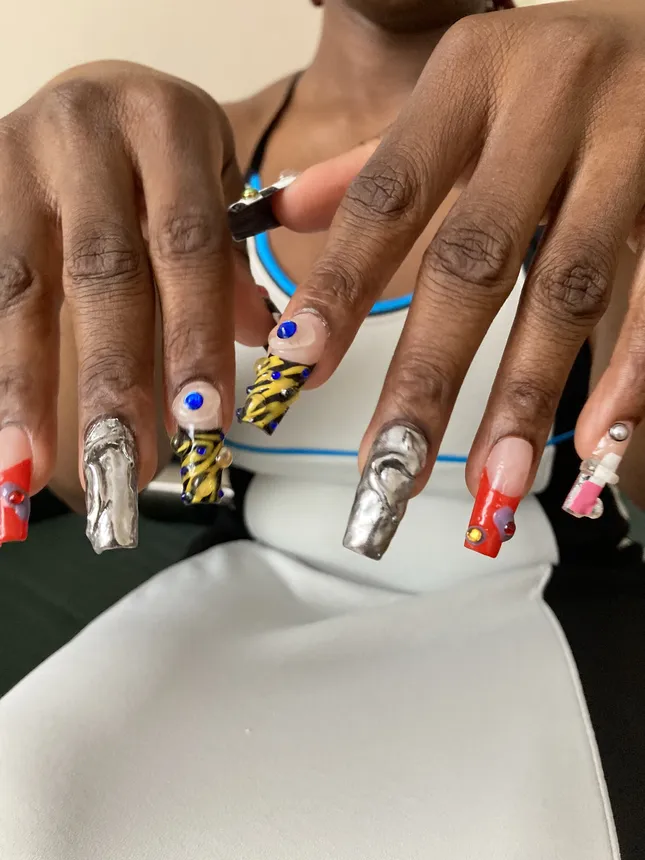 Press on nails for clients