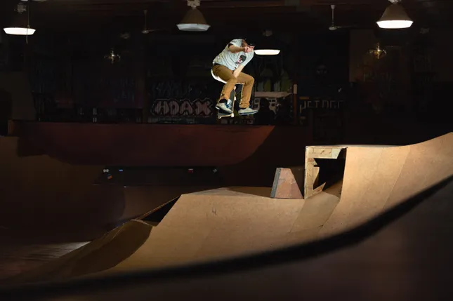Skateboarding at Bam Margera’s