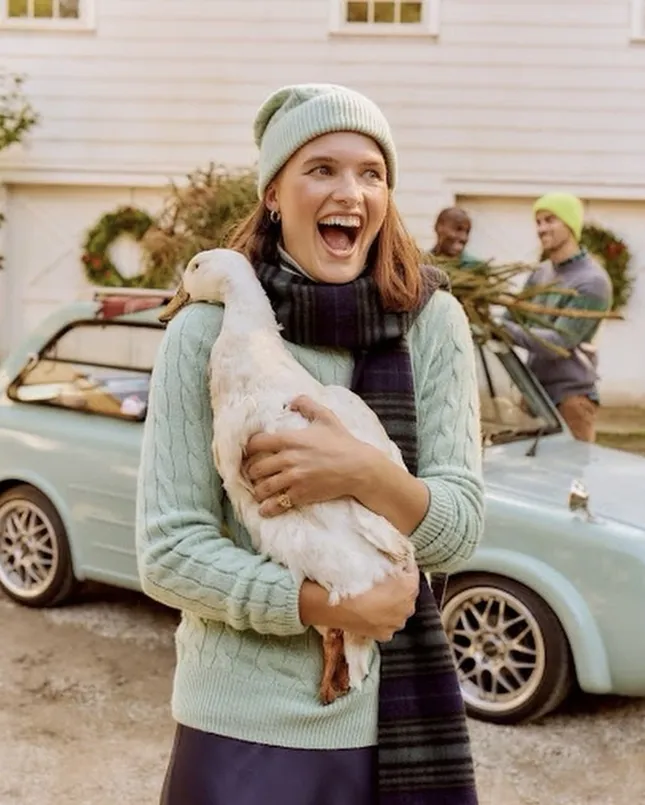 1989 Nissan Pao featured in Vineyard Vines Holiday Campaign