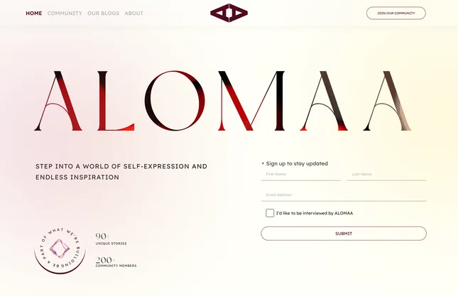 Alomaa web design