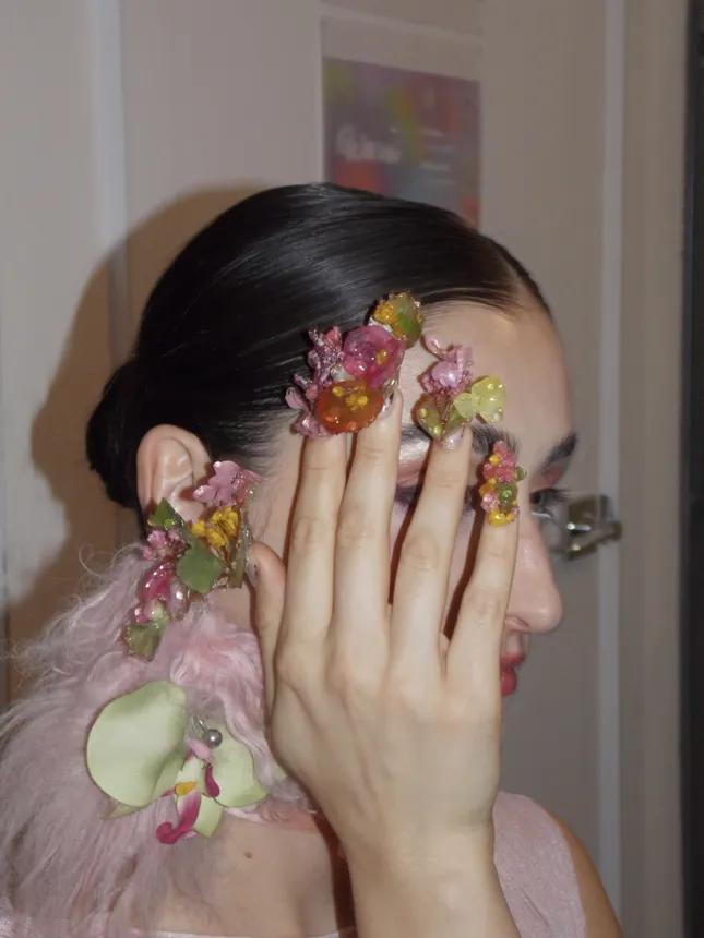 Dewy Flower Nails for Hee Eun Chung