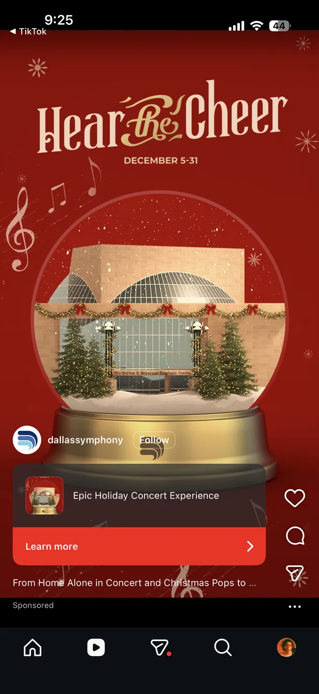 Dallas Symphony Orchestra. Social Campaign Motion and 3D