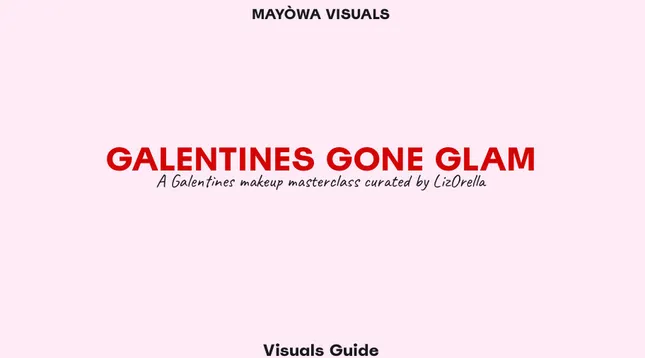 Moodboard & creative assistance for a Galentines makeup masterclass.