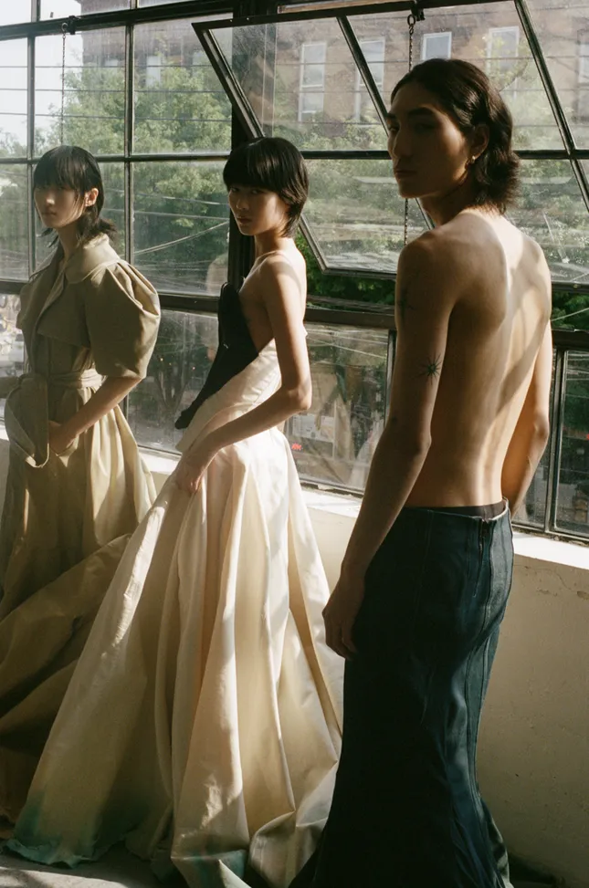 Backstage for Dialective Runway show 2023