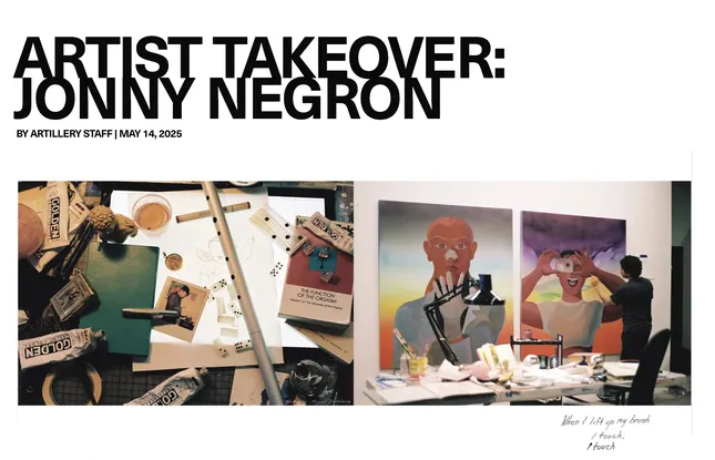 Jonny Negron for Artillery Magazine Artist Takeover