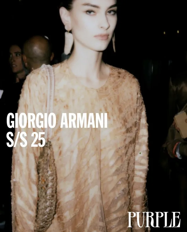 Giorgio Armani SS25 for Purple Fashion Magazine