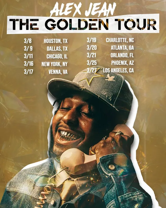 Alex Jean Golden Tour Flyer