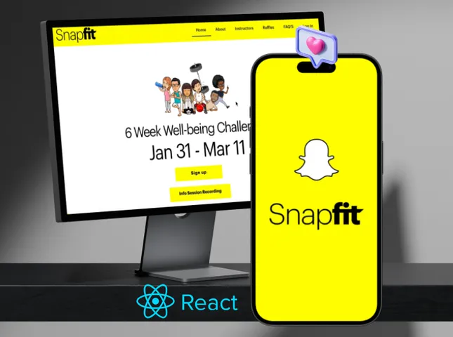 Website + Web app for Snapchat