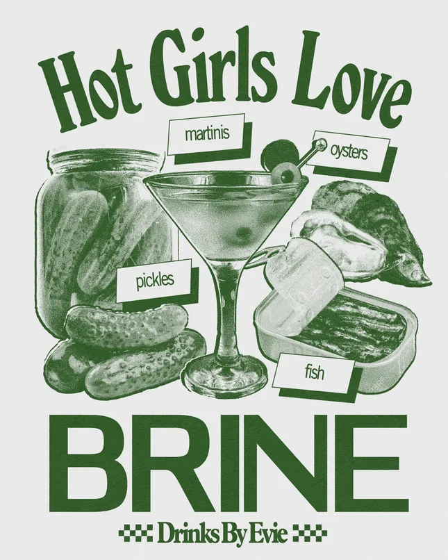 Cocktail inspired merchandise for Influencer @Drinksbyevie