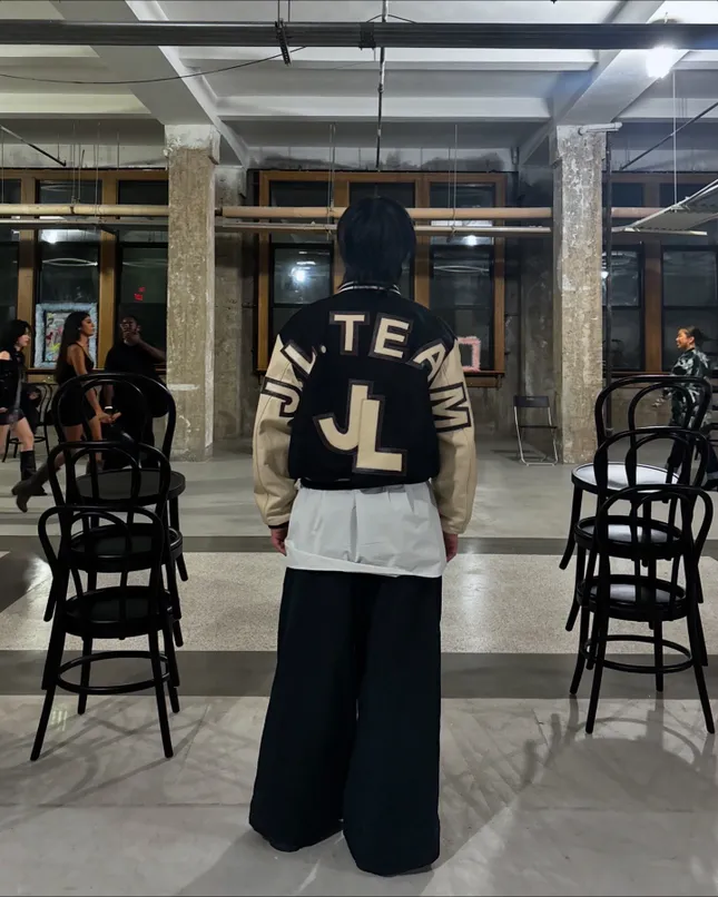 "J.L. Team" varsity jacket