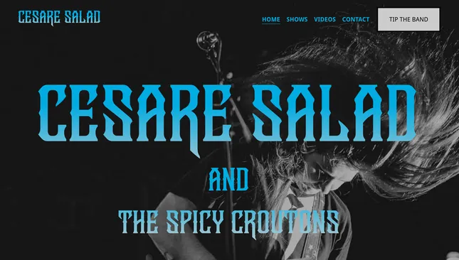 Cesare Salad Band Website