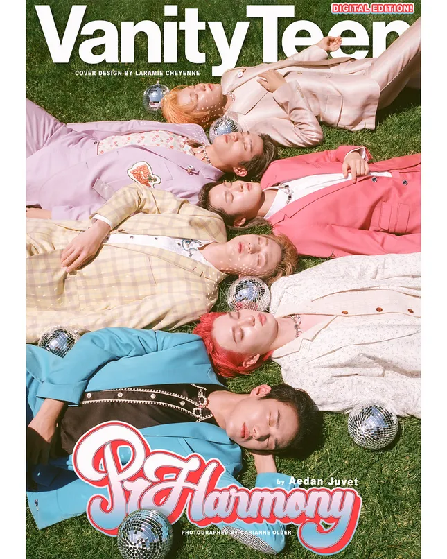 P Harmony for the cover of Vanity Teen Mag