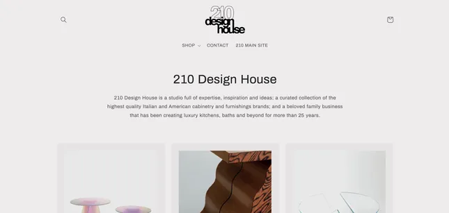 210 Design House E-Commerce