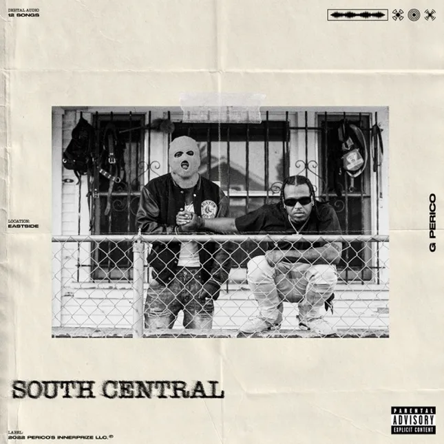 G Perico "South Central" album cover photoshoot 2022