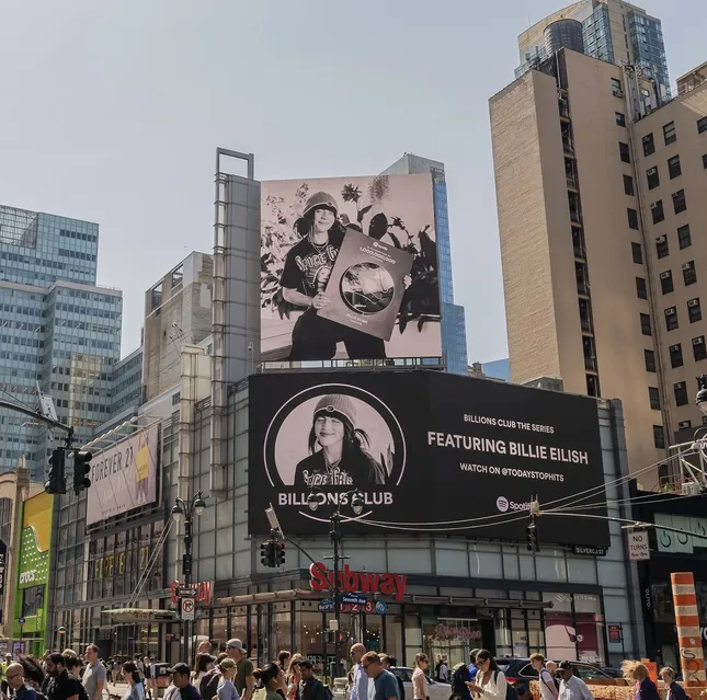 Billions for Spotify featuring Billie Eilish and Bad Bunny